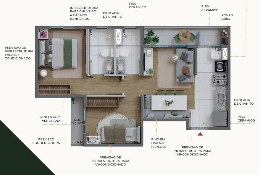 Planta 45,28m²